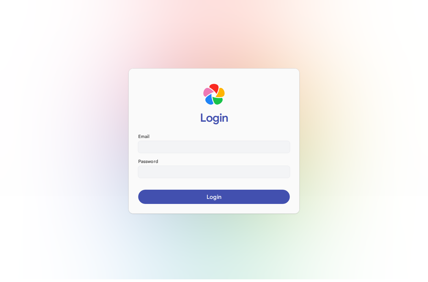 Immich login screen captured without showing private photo libraries.